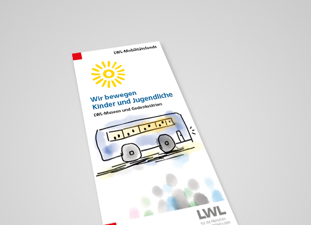 Titelseite des Faltblatts des LWL-Mobilitätfonds